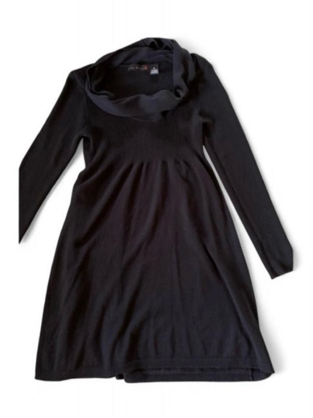 Cowl Neck Long Sleeve Dress